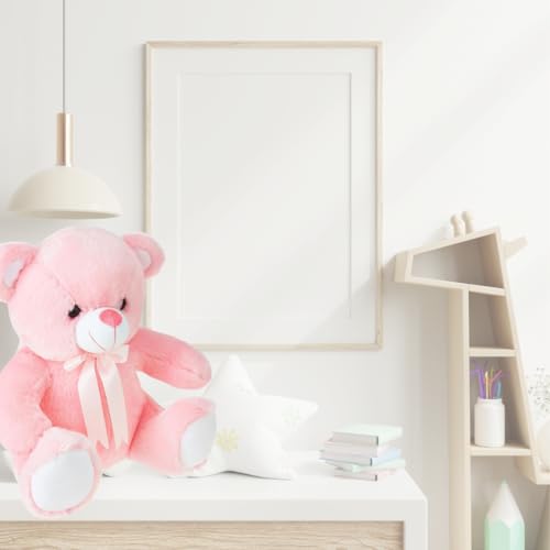 Storio Toy Cute Huggable Teddy Bear | 30 cm | Plushie Soft Toys for Kids | Plush Soft Toys for Baby Boys and Girls Kids - Pink | Best Gift