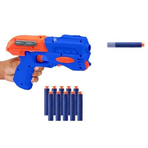 Storio EVO Sniper Hot Fire Gun Toy with 10 Safe Soft Foam Bullets, Fun Target Shooting Battle Fight Game for Kids Boys - Blue