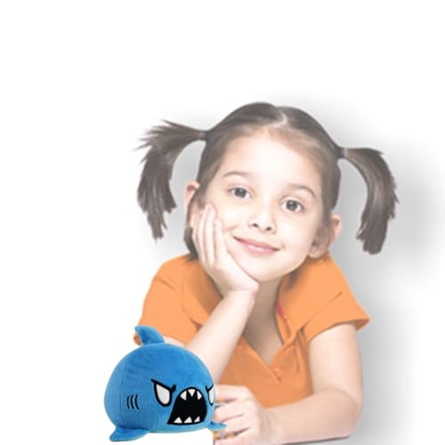 Storio Toy Shark Plushie Reversible Soft Toys for Kids | Plush Soft Toys for Baby Boys and Girls| Best Gift | Shark Soft Toy for Kids