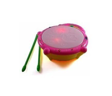 Storio Baby Toys Musical Flash Drum with Light and Sticks to Play for Kids Boys and Girls
