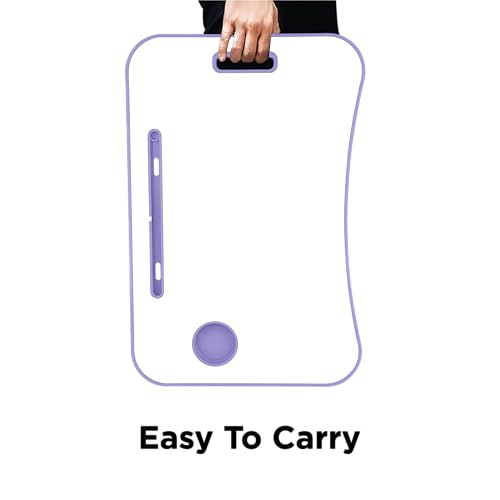 Storio Alloy Steel Multipurpose Table for Home Office Or Writing Desk/Folding Table for School and Study/Convenient Folding Study Table/Adaptable Work-from-Home Table- Purple