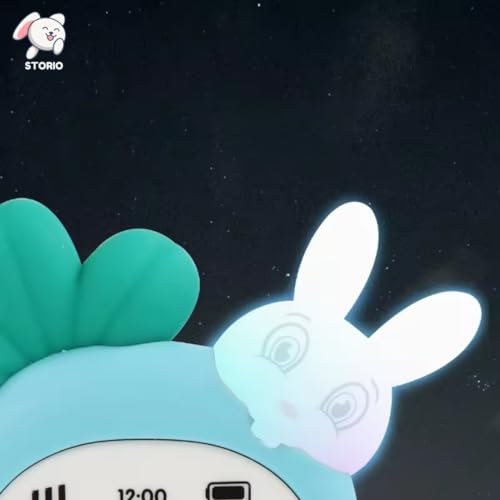 Storio Radish Style Cute Rabbit Face Pretend Play Cell Phone Toy for Kids, Toddlers with Music, Ringtones, Lights - Birthday Party Favors and Gifts for Girls