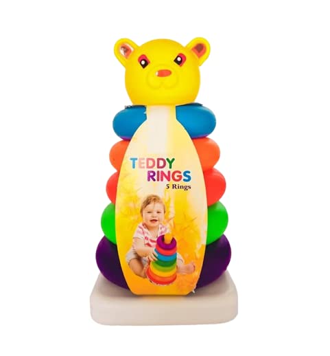 Storio Baby Toys Stacking Multicolour 5 Rings for Toddlers for 6 Months+ Boys and Girls