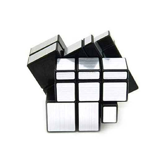 Storio Cubes 3x3 High Speed Sticker Less Magic Puzzle Cube Game Toy (Mirror Silver)