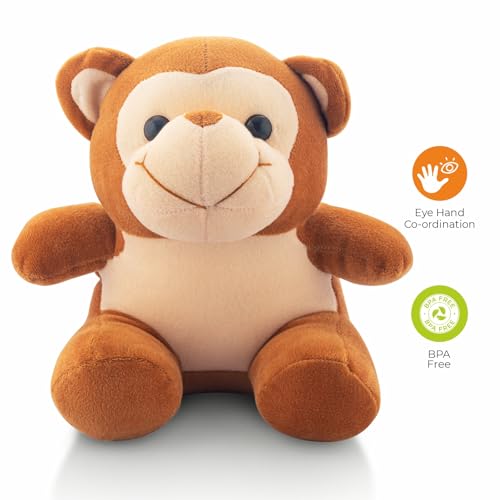 Storio Soft Toy Monkey Plushie Soft Toys for Kids | Plush Soft Toys for Baby Boys and Girls| Best Gift | Monkey Soft Toy for Kids