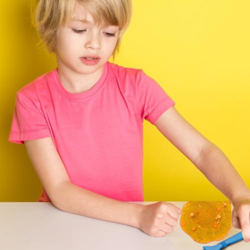 Storio Non Sticky Safe Fruit Scented DIY Toy Slimy Slime Gel Jelly Putty Set Art kit Toys for Boys Girls Kids Slime - Set of 6