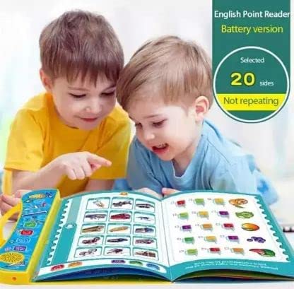 Storio Intelligence Book Sound Book Learning Cards for Children,English Letters & Words Language_Skills Learning Book,Fun Educational Toys. Activities with Numbers, Shapes Learning Book for Toddlers
