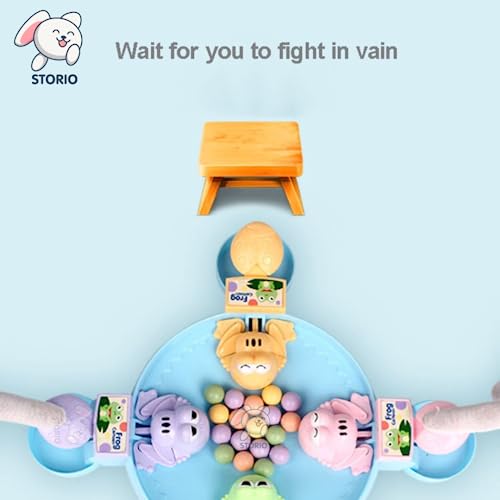 Storio Hungry Frog Indoor Games | Board Games | Toys for Kids | Multiplayer Games | Puzzle Games | Gift for Kids | Frog Games for Kids- 4 Players Game