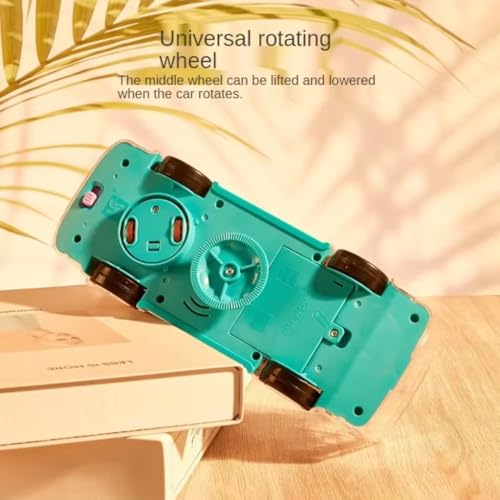 Storio Concept Transparent 3D Gear Simulation Bus Car | 360 Degree Rotation | Auto Turning Feature | Interactive Lights & Sounds Mechanical Bus Toys for Kids Boys & Girls