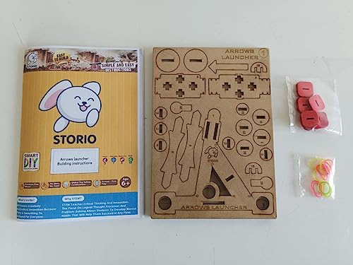 Storio Arrow Launcher STEM DIY Fun Toy for Kids 6 to 14, Best Birthday Gift Toy for Boys & Girls Age 6-8-10-12, Science Toy, Educational Based Activity Game, Made in India