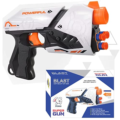 Storio Blaze Storm Powerful Space Gun with Soft Foam Bullets,Target Shooting Role Play Toy Gun Game for Kids Boys