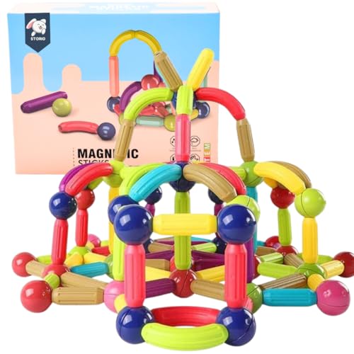 Storio Magnetic Building Blocks/Sticks Kids Toys, Educational Learning Sticks and Balls, Activities Toys for Toddlers, Kids Toys for 3+ Year Old | Best Gifts - 25pcs