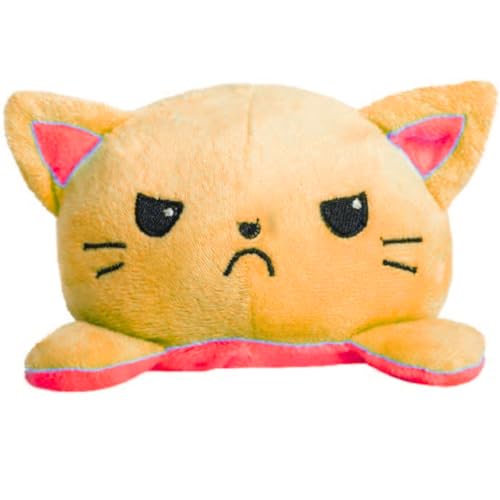 Storio Toy Cat Plushie Reversible Soft Toys for Kids | Plush Soft Toys for Baby Boys and Girls| Best Gift | Cat Soft Toy for Kids