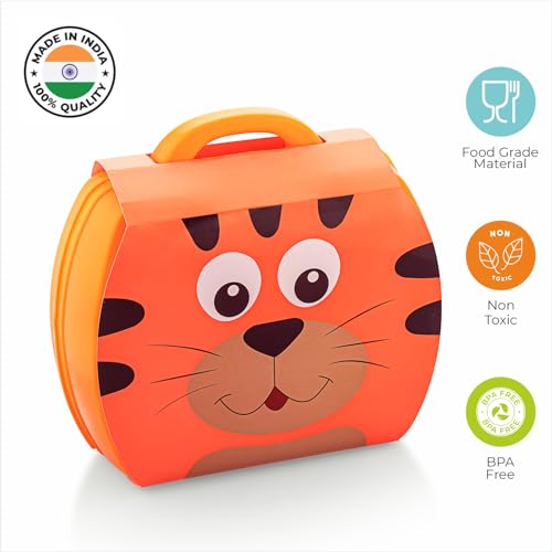 Storio Toys Kitchen Set for Girls Toy with Cooking Utensils Combo Items in Suitcase| Easy to Carry |Realistic Miniature Chefs Pretend Play/Role Play Home Game - Orange