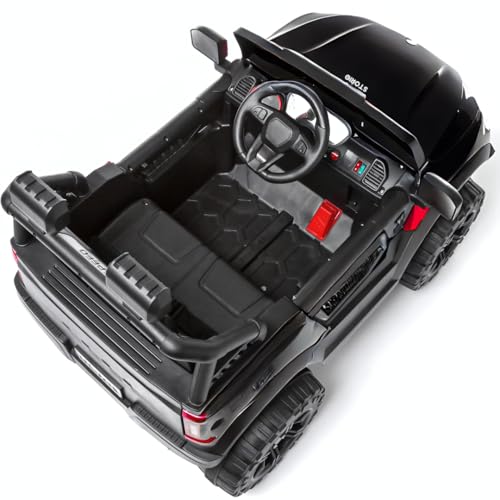 Storio Premium Rechargeable Baby Battery-Powered Electric Car Jeep for Kids – Electric Ride-On Car Toy with Bluetooth Music & Lights – Dual Control Mode for Ages 2 to 5 Year - Black