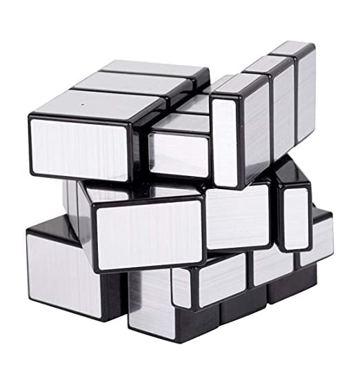 Storio Cubes 3x3 High Speed Sticker Less Magic Puzzle Cube Game Toy (Mirror Silver)