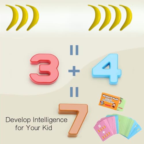 MiniExplorer 2 in 1 Monkey and Banana Balancing Toy for Kids with Educational Math Counting Number Learning Activity Toy Engaging Preschool Game Children's Gift for Boys Girls 3 4 5 6 7 8 Years