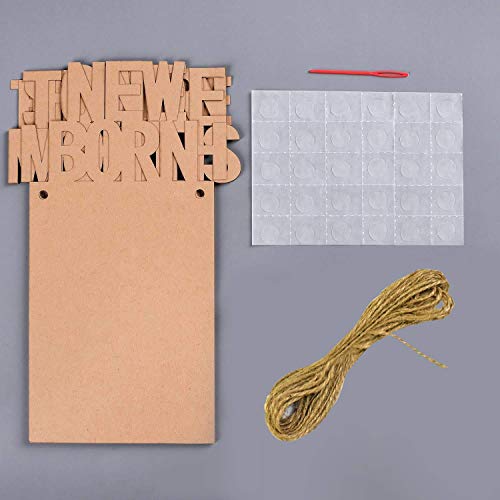 Storio 1-12 Month Photo Frame Banner - Paper Banner For First Birthday|Baby Photo Frame 0 To 12 Months|Newborn Photo Banner For First Year Celebration (Cardstock), Multi