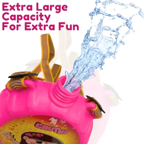 Storio Holi Water Toy Gun with Pressure Mechanism for Long Throw, Back Holding Tank, Back Holding Tank - Chutki & Friends