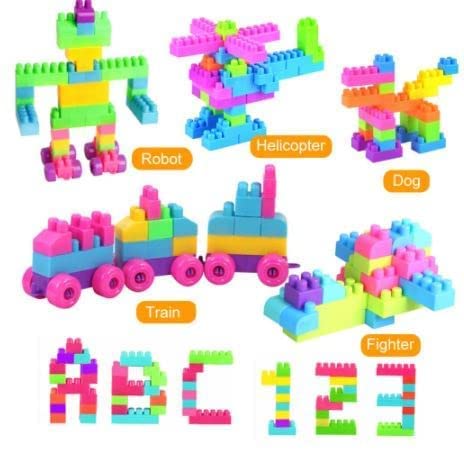 Storio DIY Puzzle Building Blocks Game Toys for Kids Educational Blocks Learning Puzzle Learning Toy for Kids (60+ Pcs)