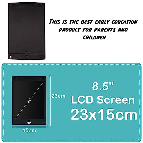 Toysbuddy Re-Writable LCD Writing Tablet Pad with Screen 21.5cm (8.5Inch) for Drawing, Playing, Handwriting Best Birthday Gifts for Adults & Kids Girls Boys, Multicolor