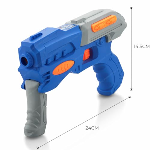 Storio EVO Sniper Hot Fire Gun Toy with 10 Safe Soft Foam Bullets, Fun Target Shooting Battle Fight Game for Kids Boys - Blue