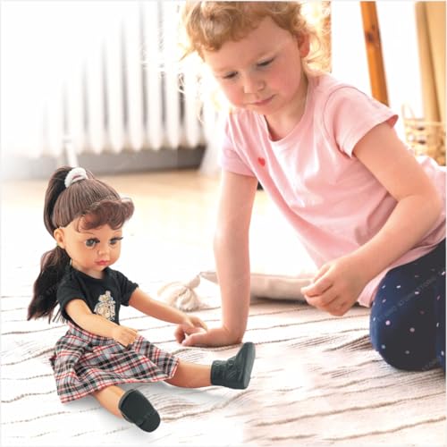 Storio Khushi Dolls for Girls Age 5-10 Gudiyaa Doll Set with Movable Joints & Accessories Girl Toys (Random Dress Color/Design)-30cm