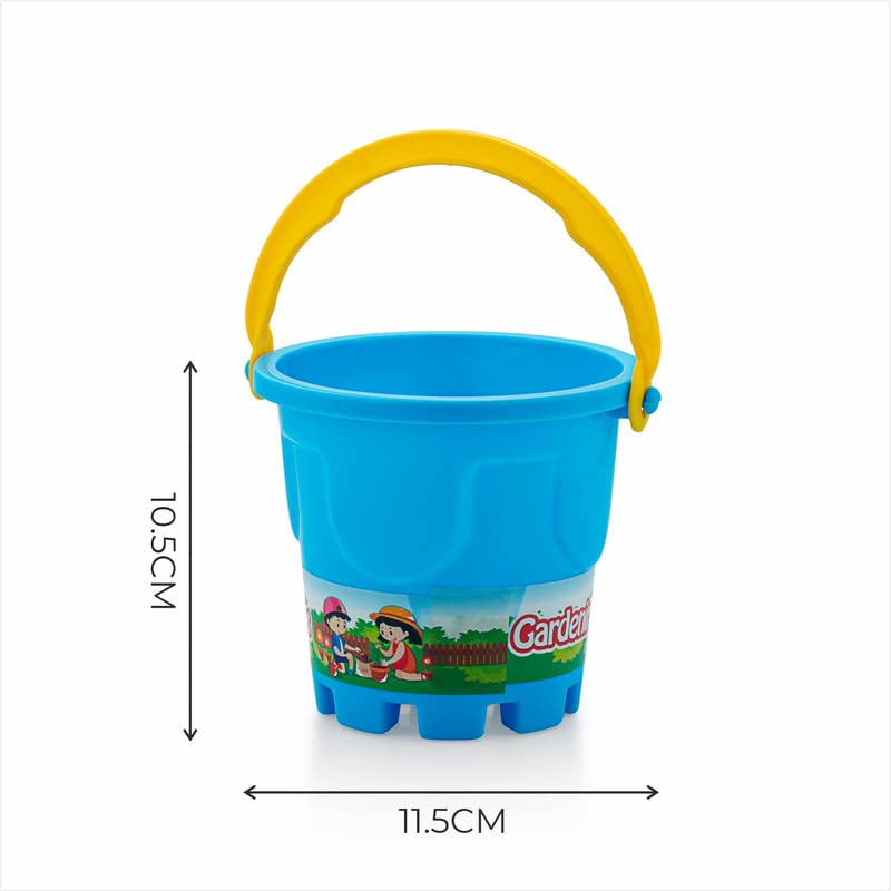 Storio Beach Play Set for Kids Sand Molds Toys for Toddlers Gardening Playset Outdoor Tool Kit Made in India (Beach Set 5pcs)