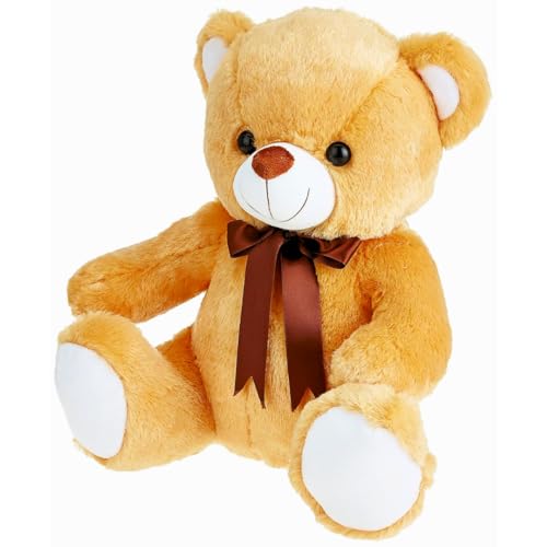 Storio Toy Cute Huggable Teddy Bear | 30 cm | Plushie Soft Toys for Kids | Plush Soft Toys for Baby Boys and Girls Kids - Brown | Best Gift