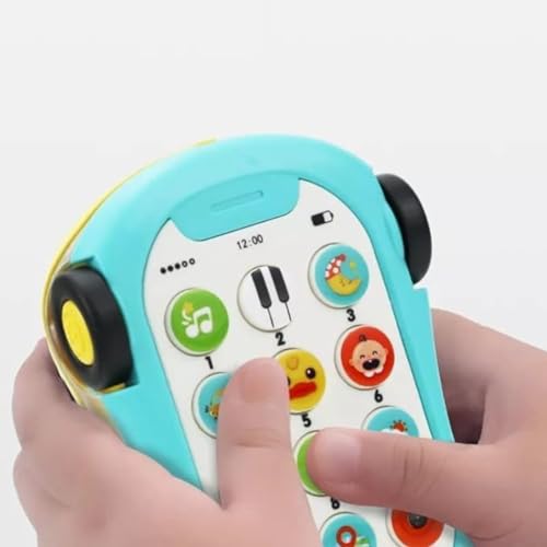 Storio Pretend Play 2 in 1 Cell Phone Toy Car for Kids, Toddlers with Music, Ringtones,3D Concept Gear & Lights Car for Girls & Boys