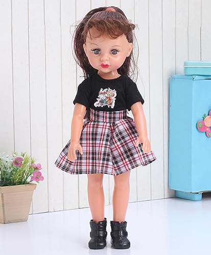 Storio Khushi Dolls for Girls Age 5-10 Gudiyaa Doll Set with Movable Joints & Accessories Girl Toys (Random Dress Color/Design)-30cm