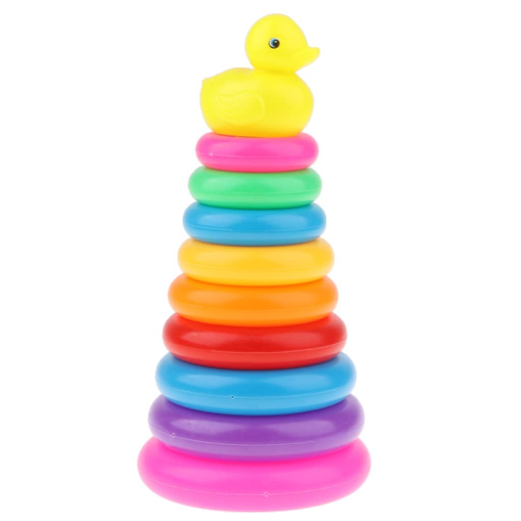 Storio Baby Toy Stacking Multicolor 9 Rings for Toddlers, Kids for 6 Months+ Boys and Girls