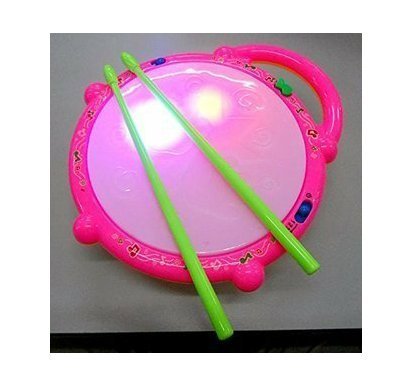 Storio Baby Toys Musical Flash Drum with Light and Sticks to Play for Kids Boys and Girls