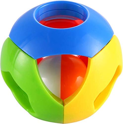 Storio Kid's Non-Toxic, Shake and Grab Ball, Educational and Developmental Toys with Storage Bag Baby Rattles-Set of 3