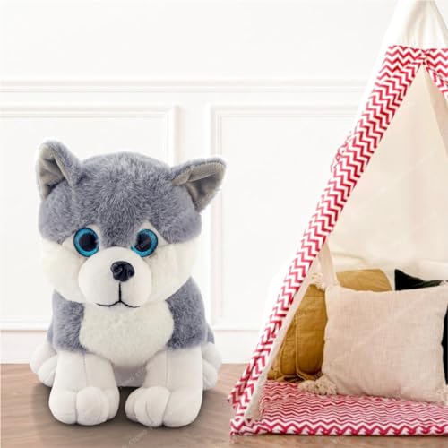 Storio Toy Super Cute Plushie Soft Toys for Kids | Plush Soft Toys for Baby Boys and Girls Kids - Husky Dog | Best Valentine Gift
