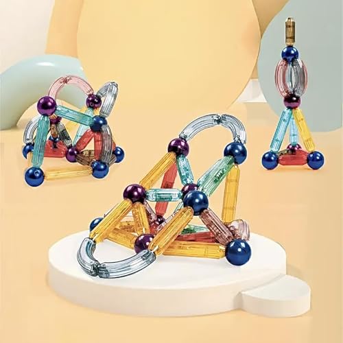 Storio Light Magnetic Building Sticks Blocks Kids Toys, Learning Sticks and Balls, Activities Toys for Toddlers, Educational Magnet Building Blocks,Kids Toys for 3+ Year Old Gifts(25pcs)