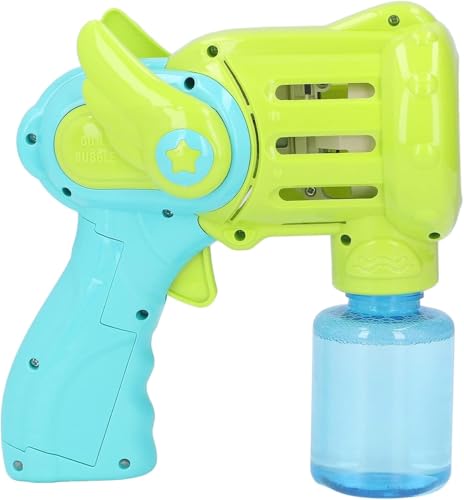Toysbuddy Rechargeable Bubble Gun Toy for Kids | Automatic Bubble Maker with 2 Bubble Solution Bottles | Bubble Blower Machine for Outdoor Fun | Toy for Boys & Girls | Refill Solution Compatible
