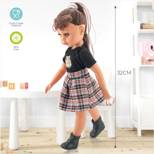Storio Khushi Dolls for Girls Age 5-10 Gudiyaa Doll Set with Movable Joints  Accessories Girl Toys (Random Dress Color/Design)-30cm