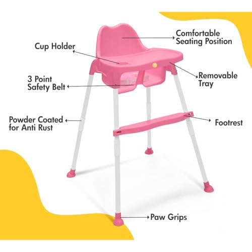 Storio 4 in 1 Convertible Baby High Chair with footrest, Convertible t