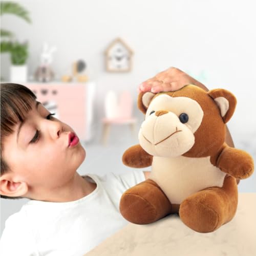 Storio Plush Soft Super Cube Toy Super Cute Kids Animal Home Decor Boys/Girls/Baby (28 Cm, Monkey) | Best Valentine Gift