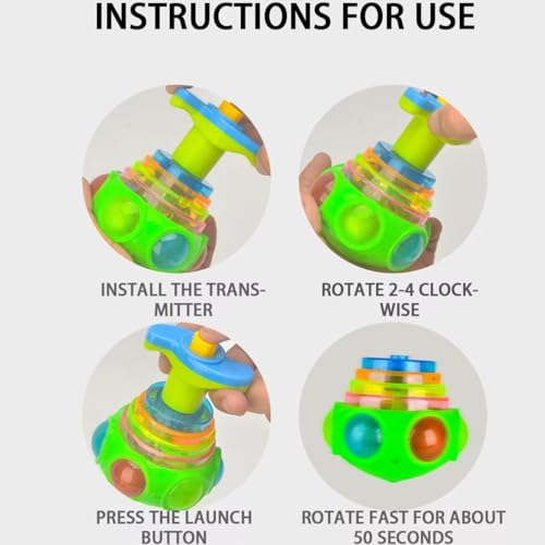 Storio Toys Spinning Gyro Magic Lattoo with Music and Lights | Spinning Top Toy for Kids Boy | Colourful Spinner Fidget Sound Tops Best Birthday Gift for Baby