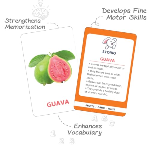 Storio Flashcards Early Learning 7 in 1 Flash Cards for Kids Babies | 196 Total Cards | Fun & Easy Learning Way for Preschoolers & Toddlers | 12+ Months