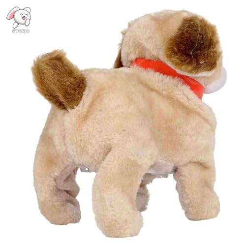Storio Jumping, Walking and Barking Dog Soft Toy Fantastic Puppy Battery Operated Back Flip Jumping Dog Jump Run Toy Kid (Jumping Dog)