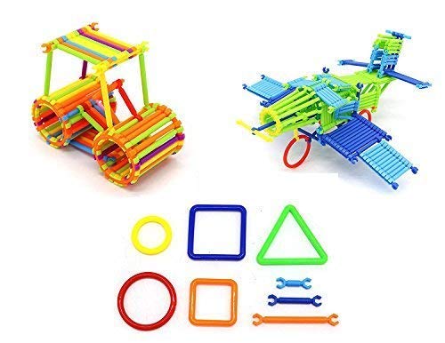 Storio Mega Jumbo Pack of Multi Coloured Educational Building Blocks Smart Stick with Different Shape Game Set for Kids - Smart Sticks
