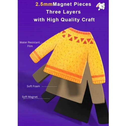 Storio Magnetic Box Series - Dressing Room Puzzles Toys With Reference Cards and Magnetic Board and Marker To Draw & Play Educational Toy for Kids 2 3 4 Years Boys Girls Montessori Gift Fun & Play for Baby (70+ Magnet Pcs)