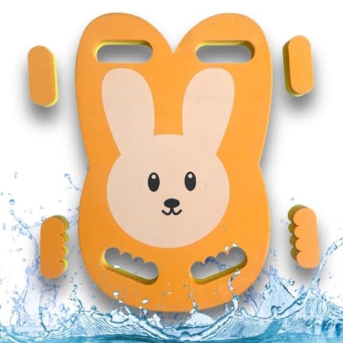 Storio Swimming Kickboard for Kids & Adults | EVA Soft Foam Swim Training Board | Float Kick Board for Beginners, Pool Practice & Water Exercise | Lightweight & Durable - Bunny