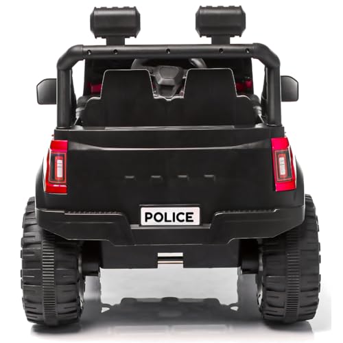 Storio Premium Rechargeable Baby Battery-Powered Electric Car Jeep for Kids – Electric Ride-On Car Toy with Bluetooth Music & Lights – Dual Control Mode for Ages 2 to 5 Year - Black