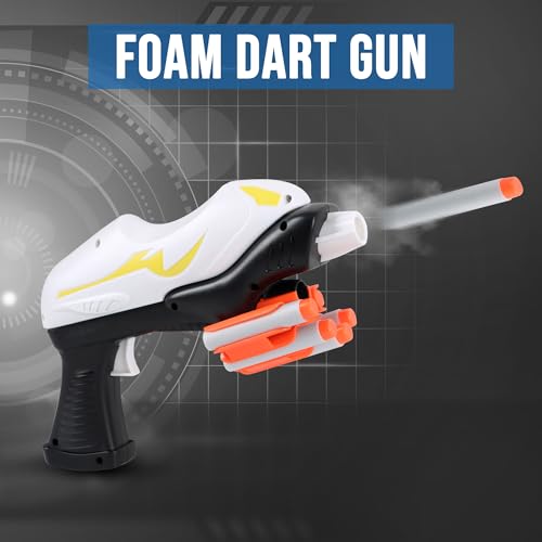 Storio Super Blaster Blaze Storm Soft Bullet Gun Toy with 10 Safe Soft Foam Bullets, Fun Target Shooting Battle Fight Game for Kids Boys (SMG4)