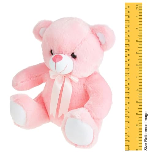 Storio Toy Cute Huggable Teddy Bear | 30 cm | Plushie Soft Toys for Kids | Plush Soft Toys for Baby Boys and Girls Kids - Pink | Best Gift