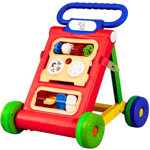 Storio Baby Walker My First Step Baby Activity Push Walker Baby 6-18months Boy Girls Babies Kids (Red)